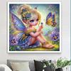 Pintura de Diamantes 5D Búho de Dibujos Animados Forma Irregular Diamante AB Aplicación Ramo Pintura Decorativa DIY con Marco En Stock Venta al por Mayor