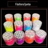 Pó fluorescente de 12 cores transfronteiriço, pó de sombra para os olhos engarrafado de 10 ML, glitter para unhas, lantejoulas, material epóxi de cristal
