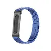 Adecuado para Google Fitbit Air, marco de reloj de metal de lujo con correa de reloj de metal de bucle sólido de tres eslabones