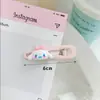 Nova Versão Coreana do Grampo de Bico de Pato Metálico Sanrio, Doce e Fofo para Cabelo Infantil, Grampo de Franja Suave e Não Prejudicial para Mulheres