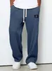 Pantalones Deportivos Casuales Largos de Pierna Ancha con Caída Holgada de Moda para Hombre de Primavera y Otoño, Transfronterizos Europeos y Americanos para Amazon