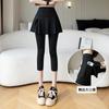 Pantalones Falda de Yoga Falsos de Dos Piezas con Bolsillos y Refuerzo, Se Pueden Usar como Falda de Tenis, Pantalones de Ciclismo de Tallas Grandes para Mujer de Verano, Suministro Transfronterizo del Sudeste Asiático