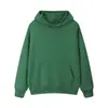 Sudadera Fina con Capucha de Color Sólido, Marca de Moda Unisex de Corte Holgado, Compuesto de Algodón Puro y Seda de Leche de 320g, Talla Grande