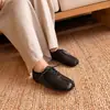 6282-1 Zapatos de Cerdo con Cordones y Punta Dividida para Mujer, Nuevos Mocasines Casuales Versátiles de Suela Plana para Mujer