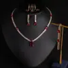 Colar vintage francês estilo corte com zircônia verde em formato de gota para mulheres, elegante e único, cool e estiloso, corrente versátil para a clavícula
