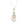 Collar de Perlas de Zorro Perla Blanca Lujo Accesible Diseño de Nicho de Gama Alta Cadena para Suéter Colgante de Ropa Exquisita para Mujer Otoño e Invierno