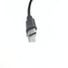 USB-C Tipo-C macho a hembra con oreja con orificio para tornillo de fijación