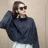 Chaqueta de Protección Solar de Manga Larga con Cuello Alto Estilo Coreano para Mujer, Nueva Versátil Delgado Holgado Adelgazante Ropa Exterior de Verano 2026