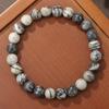 Pulsera Unisex Retro de Estilo Étnico con Cuentas de Cristal Exquisita Ojo de Tigre Cuarzo Rosa Ágata Negra Amatista Pulsera para Mujer