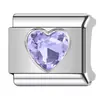 Corazón estampado con diamantes, personalizado, hecho a mano, único, italiano, DIY, accesorios para pulseras de acero inoxidable y joyería - abastecimiento