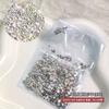 Populares Stickers de Abanico de Rey con Diamantes, Diamantes de Fondo Plano, Accesorios para Arte de Uñas, Tamaños Mixtos, Pequeños Diamantes Redondos que No se Caen, Accesorios para Uñas DIY