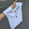 Chaleco de Bordado Floral Retro Americano para Hombre, Verano, Moderno, Casual, Peso Pesado, Fitness, Deportes, Camiseta sin Mangas
