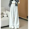 Pantalones de chándal holgados de pierna recta relajada y ancha, moda retro americana simple, pantalones deportivos que realzan las caderas, nuevos para Primavera y Otoño 2026