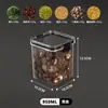Tanque Sellado para Cereales Tanque de Almacenamiento de Cocina Caja de Almacenamiento Transparente de Grado Alimenticio Contenedor de Almacenamiento de Cereales para Snacks
