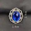Prato de flor de liga retrô fivela vazada com strass simples fivela decorativa acrílica DIY acessórios de joias de cabeça infantis fabricantes