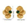 Brincos Europeus e Americanos de Aço Titânio que Não Desbotam para Mulheres, Brincos de Moda de Luxo Leve de Nicho Dourado, Grande Quantidade Disponível para Atacado