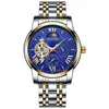 Reloj Marca Modun para Hombre Automático Mecánico Completo Resistente al Agua Tourbillon Hueco Moderno Transmisión en Vivo Douyin Reloj para Hombre
