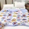 Bestseller de Transmissão ao Vivo26 Novos Designs Colcha de Algodão Bolha Estampada, Colcha de Ar Condicionado de Verão, Colcha Dupla para Primavera-Outono para Dormitórios Estudantis
