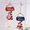 Etiqueta pingente de decoração de Natal transfronteiriça Acessórios para árvore de Natal Personalidade criativa Vermelho Ornatos para layout de cena de Natal