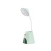 Lámpara de escritorio LED con forma de pájaro y pico dorado, con carga USB, enchufe de doble propósito, protección ocular para estudiantes, luz nocturna de larga duración.