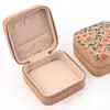 Caixa de Joias, Mini Caixa de Armazenamento, Brincos, Pulseiras, Caixa de Costura Doméstica Compacta e Portátil, Bolsa de Armazenamento para Joias
