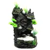 Pacote de cascata para paisagismo de aquário tanque de floresta tropical tanque ecológico ornamentos feng shui rochado de resina decoração de paisagismo
