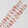 Otoño/Invierno Más Vendido Nuevo Estilo Uñas Postizas Gradiente Ombré Estilo INS Europeo/Americano Uñas Hechas a Mano Sensación de Alta Calidad Puntas de Uñas Puras Hechas a Mano
