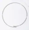 Gargantilla abierta elástica sexy de fila única con diamantes de imitación transfronteriza europea y americana, a la moda, lujo ligero, accesorio para el cuello de diamantes de imitación completo al por mayor
