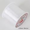 0,2-0,8MM Linha de Pesca Transparente Não Elástica de Cristal para DIY Enrolamento Tecelagem Colar Anel Contas de Arroz Fio para Miçangas Borla