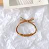 Estilo Coreano Refrescante Anillo para el Cabello Trenzado Hecho a Mano con Contraste Pulsera Nudo Cuerda para el Cabello Cola de Caballo Goma Elástica Cuerda para el Cabello Adorno para la Cabeza