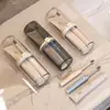 Copo de enxaguante bucal de alta qualidade e luxo leve para Instagram, copo de viagem portátil, copo com porta-escova de dentes de presente, copo para casal, uso doméstico