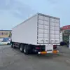 Suministro de Comercio Exterior de Camiones de Carga Tipo Caja Howo 8x4 para África y Asia Central, Camiones de Carga Tipo Contenedor Howo 8x4 de 12 Ruedas