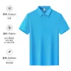 Camisa Polo de Algodão com Oxigênio Gelo Roupa de Trabalho Verão Uniforme de Grupo Corporativo da Empresa Camisa Cultural Camiseta de Manga Curta Roupa de Trabalho