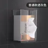 Caixa de Lenços de Papel Montada na Parede Armazenamento de Lenços Faciais Banheiro Toalete Cozinha Caixa de Lenços de Cabeça para Baixo Acessível Luxo Transparente
