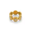 Anillo de Moda Rococo Dulce Fresco Floral Chapado en Oro Real de 18K Europeo y Americano Transfronterizo En Stock al por Mayor Dazan
