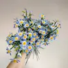 Barra retorcida tejida a mano ramo grande de golondrina voladora, peonía, begonia, bolsa de materiales DIY, flores de simulación caseras para novia
