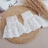 Accesorios de Encaje de Malla, Elegantes, Aroma Pequeño, Puños Decorativos Tridimensionales, Mangas Falsas, Fabricantes Transfronterizos al por Mayor