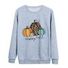 Sudadera casual estampada de la serie de letras de calabaza de Halloween de Comercio Exterior 2025 para hombres y mujeres