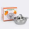 Exprimidor Manual de Acero Inoxidable No Magnético con Filtro, Exprimidor de Naranjas y Limones, Olla Pequeña para Cocinar Fideos y Hacer Jugo