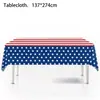 Amazon Mantel de Mesa Temático del Día de la Independencia Americana Azul Decoración Desechable Pe Fiesta Mantel de Plástico para Mesa