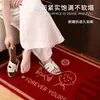 Felpudo de boda, alfombrilla festiva, felpudo duradero para entrada, decoración de habitación de boda, felpudo rojo con caracteres auspiciosos, alfombra de entrada