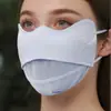 Mascarilla Facial de Seda de Hielo Anti-UV Malla Transpirable Velos Faciales para Ciclismo Senderismo Protección Facial 3D Refrigerante Viaje Montar Senderismo Mascarilla
