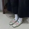 Nuevos Zapatos de Mujer Dulces con Lazo y Tacón Bajo para Vestir de Noche, Combinan Perfectamente con Faldas, Preciosos Zapatos de Ballet para Mujer