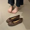 Zapatos Planos de Ballet Mandago Fruta Grande Diarios a Juego Boca Baja Suaves Zapatos Planos con Lazo Estampado de Leopardo Zapatos Individuales