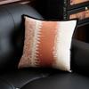 Almofada Jacquard Francesa para Sofá Capa de Almofada Listrada com Enchimento Luxo Leve Alta Qualidade Modelo de Sala de Estar Apoio de Cabeceira