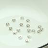 Pacote Ouro 14K Acessórios Redondo Espaçadores de Contas de Bolo diy Acessórios de Joias Artesanais Pulseira Contas Contas Plano