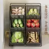 Estante de almacenamiento multicapa para jengibre y ajo en encimera de cocina, estante de almacenamiento multifuncional para frutas, verduras y condimentos para el hogar