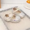 Zapatos de Princesa para Niñas Estilo Nuevo Primavera y Otoño Zapatos Individuales Infantiles con Lazo Zapatos de Piel con Cristal Suela Suave Zapatos Antideslizantes para Bebés de 1-3 Años