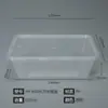 Caixa de Almoço Descartável retangular plástico fruta para levar embalagem caixa fast food Bento crisper doméstico atacado espessada