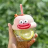 Taza de Agua con Temática Invernal para Niños, Vaso de Vidrio para Bebidas de Café, Taza de Regalo Promocional con Impresión de Logo, Al por Mayor